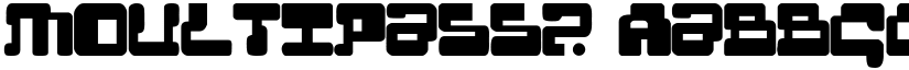 MoultiPass2 font