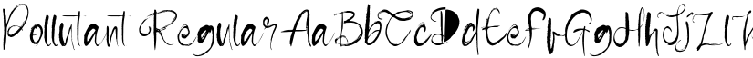 Pollutant Regular font