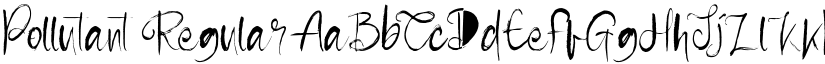 Pollutant Regular font