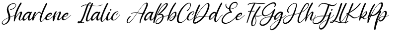 Sharlene Italic font
