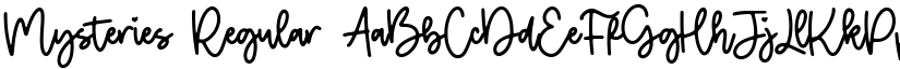 Mysteries Regular font