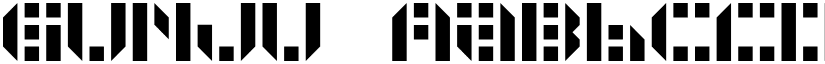 GUNJU font