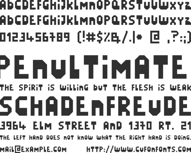LazySunday font preview