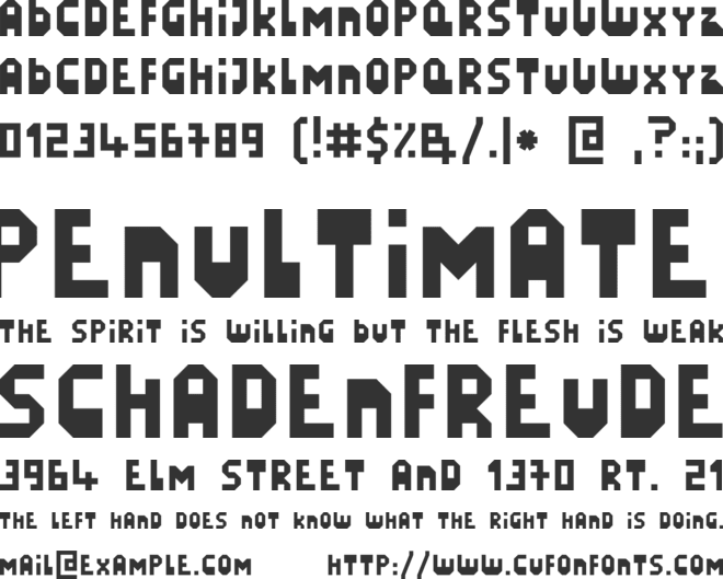 LazySunday font preview