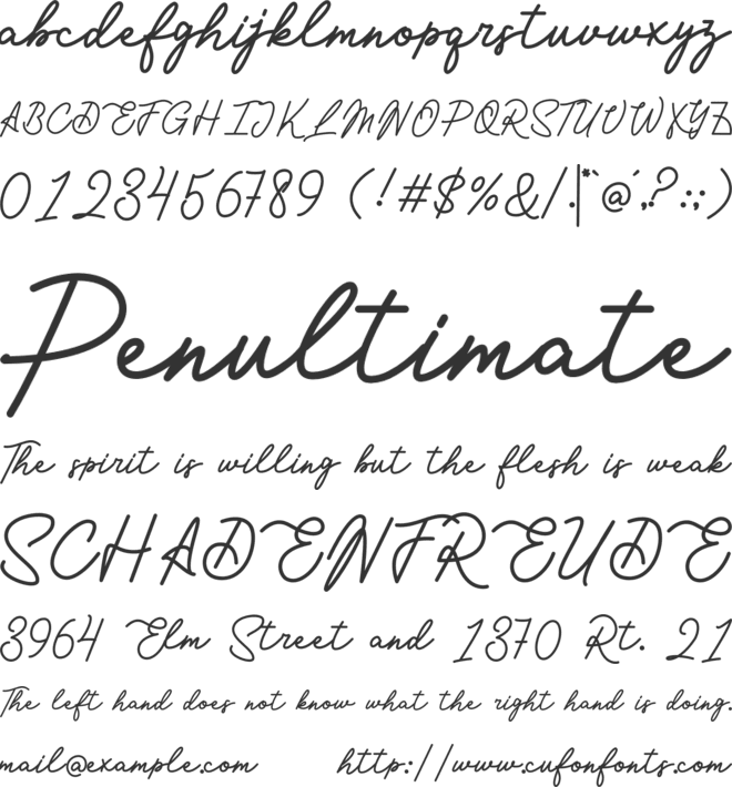 Ermia font preview