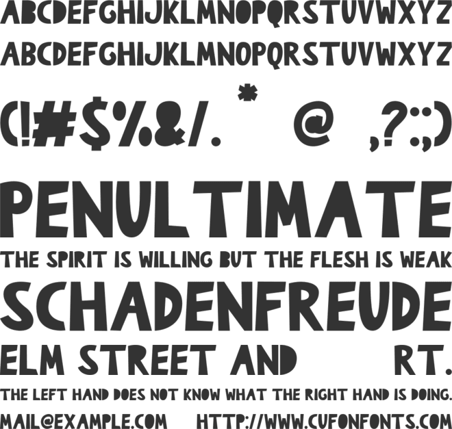 The Burcey font preview