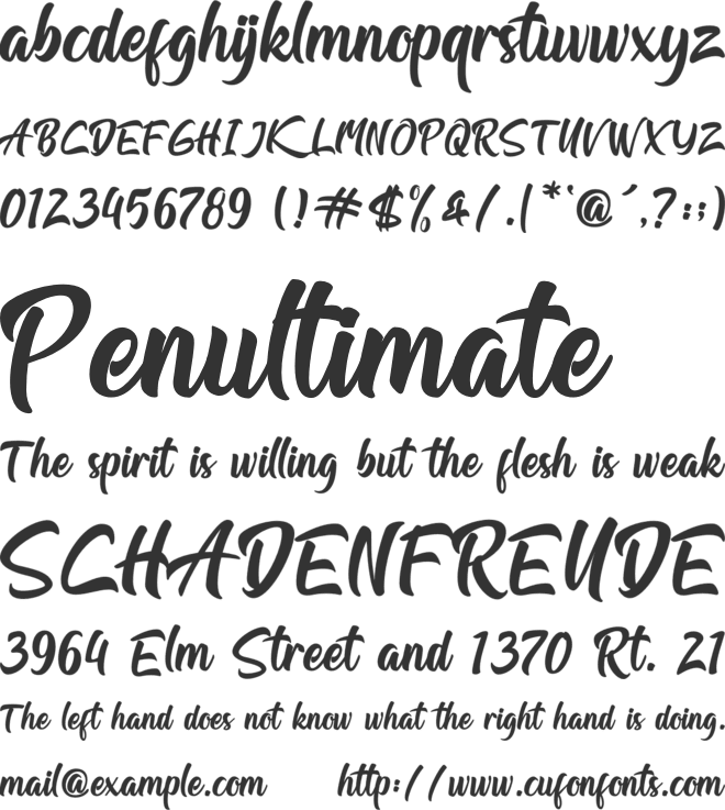 Vellaiz font preview