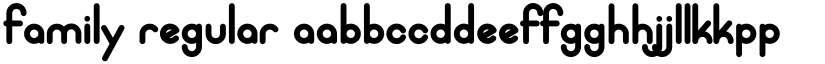 Family Regular font