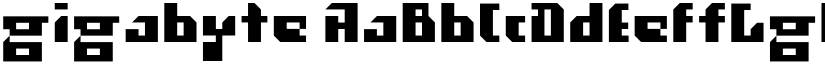 Gigabyte 07 font download