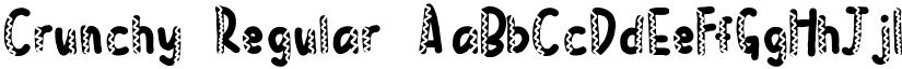 Crunchy Regular font
