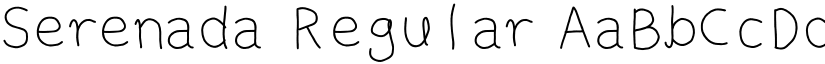 Serenada Regular font