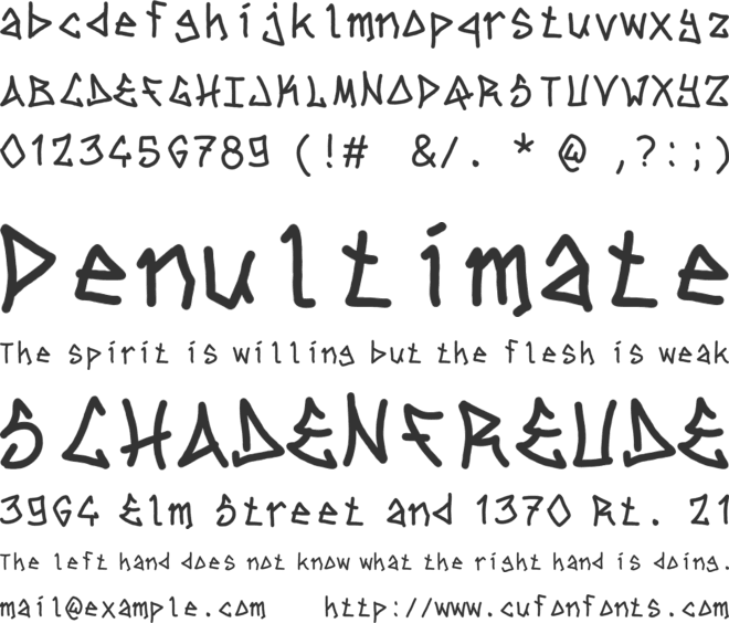 Gravera font preview