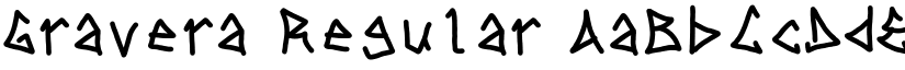 Gravera Regular font