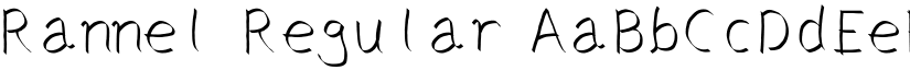 Rannel Regular font