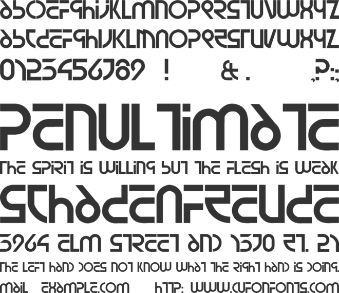 Newsiren font preview