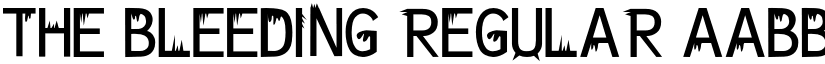 The Bleeding Regular font