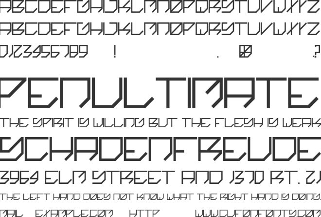 Kikakee font preview