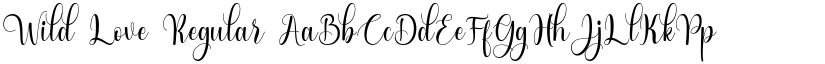 Wild Love Regular font