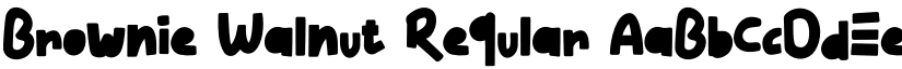 Brownie Walnut Regular font