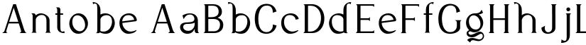 Antobe font