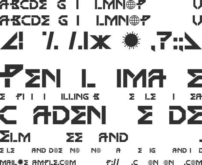GLOBAL PANDEMIC font preview