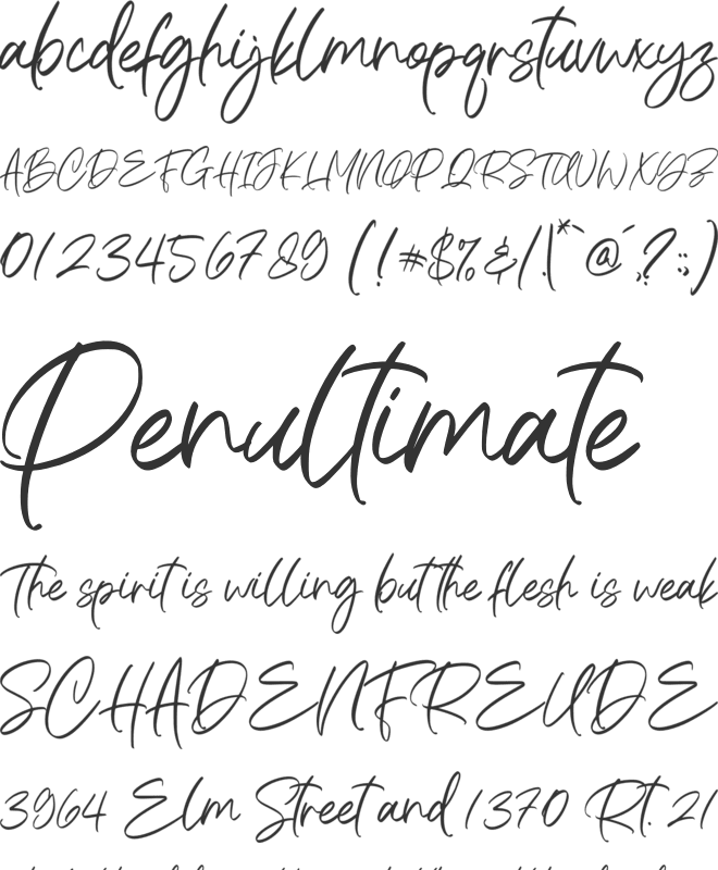 Rocttasil font preview