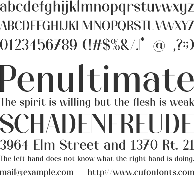 Mostery font preview