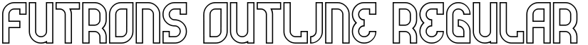 Futrons Outline Regular font
