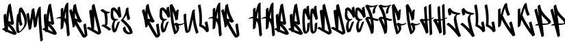 Bombardies Regular font