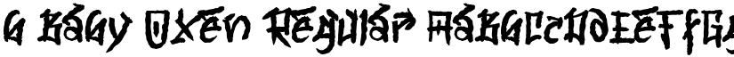 b Baby Oxen Regular font