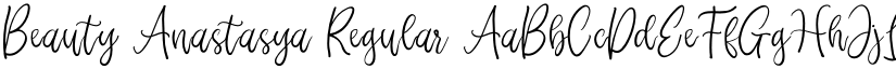 Beauty Anastasya Regular font