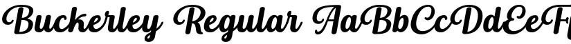 Buckerley font download