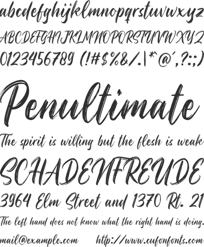 Rostheroid font preview