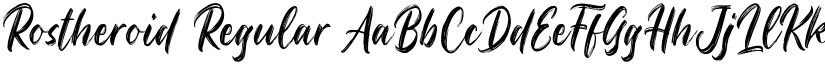 Rostheroid Regular font