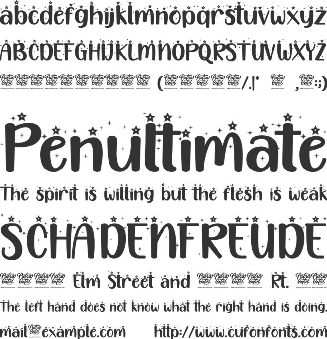 Selamat Pesta Natal font preview