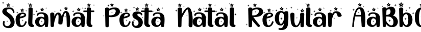 Selamat Pesta Natal Regular font