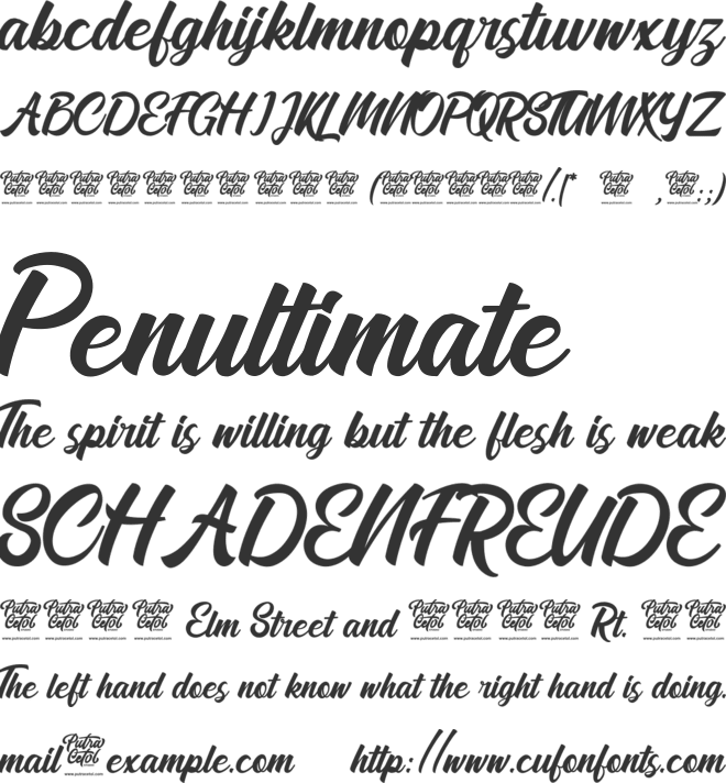 Roadstone font preview