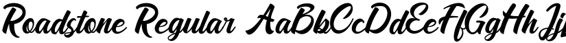 Roadstone Regular font