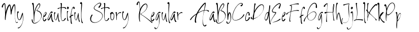 My Beautiful Story Regular font
