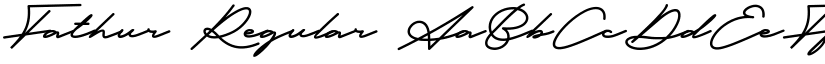 Fathur Regular font