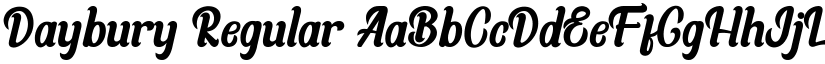 Daybury Regular font