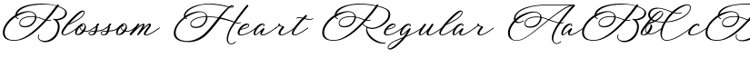 Blossom Heart Regular font
