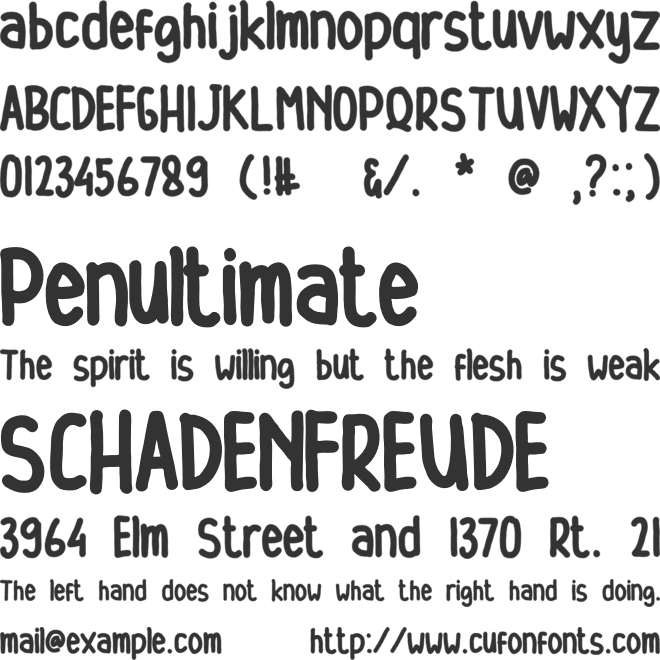 DIAMOND font preview