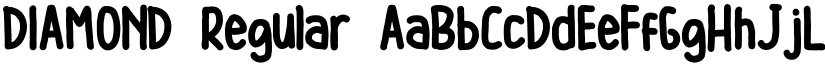 DIAMOND Regular font