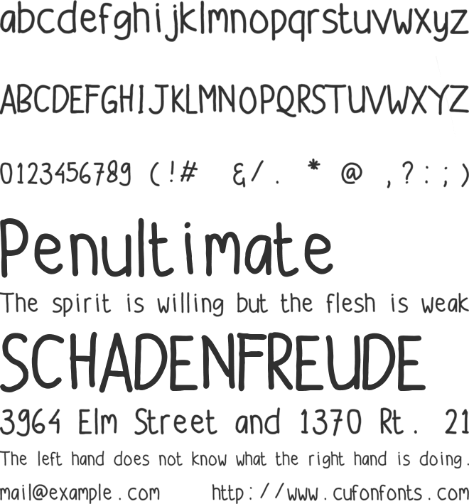 Willy font preview