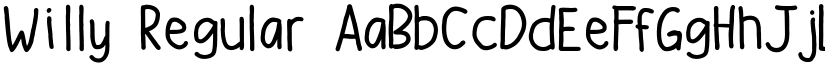 Willy Regular font