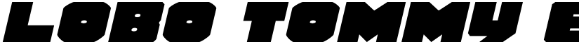 Lobo Tommy ExpItalic font