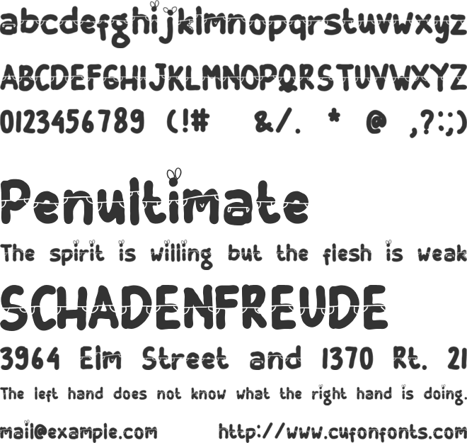 SHIZUKA font preview