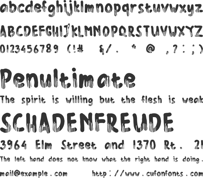 Scarlove font preview