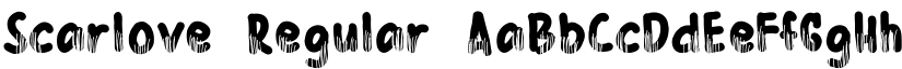 Scarlove Regular font